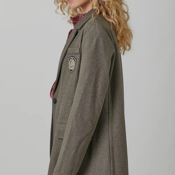 Women's Gray Blazer Coat - Picture 5 of 7